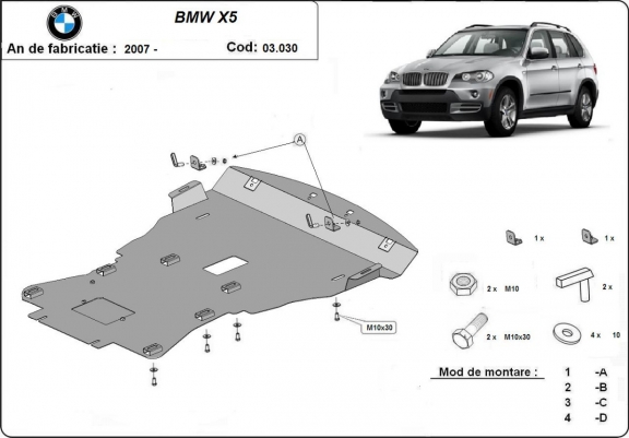 Cache Sous Moteur BMW X5 E70