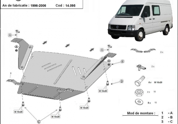 Cache Sous Moteur Volkswagen LT
