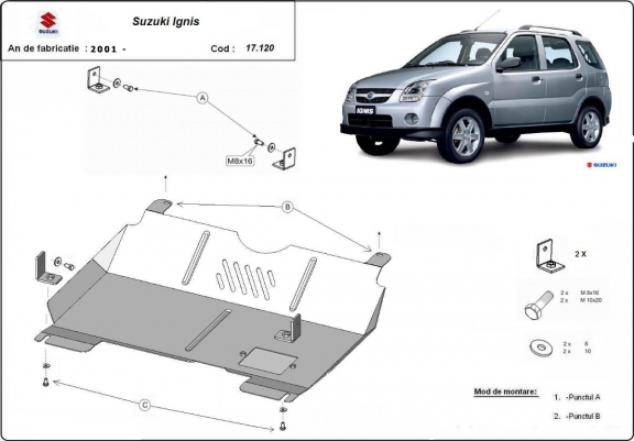 Cache Sous Moteur Suzuki Ignis