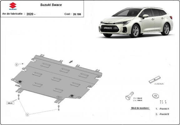 Cache sous moteur et de la boîte de vitesse  Suzuki Swace