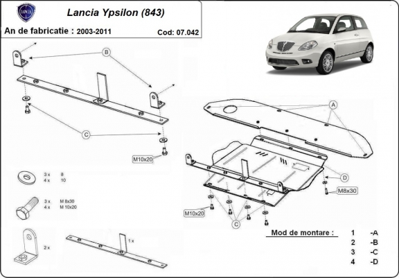Cache sous moteur et de la boîte de vitesse v