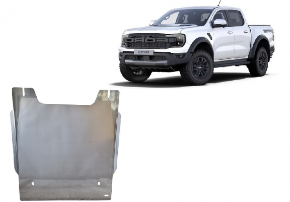 Cache de protection de transfert  Ford Ranger Raptor - Aluminium