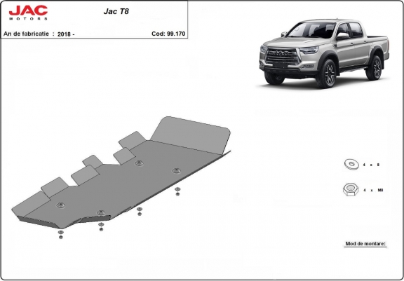Cache de protection de réservoir Jac T8