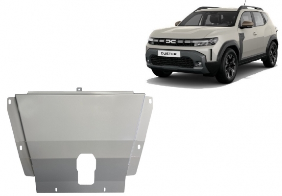 Cache sous moteur et de la boîte de vitesse en aluminium Dacia Duster 4x2 +4x4