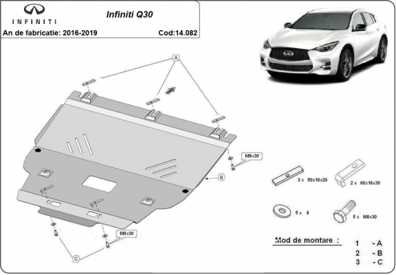 Cache Sous Moteur Infiniti Q30