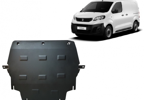 Cache sous moteur et de la boîte de vitesse Peugeot Expert - traverse avec couvercle en plastique