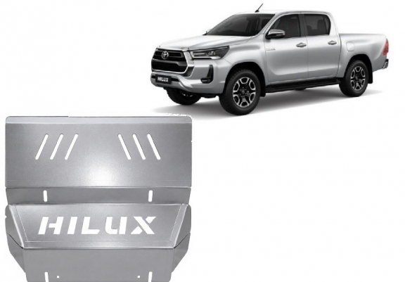 Cache de protection de radiateur Toyota Hilux Invincible - Aluminium