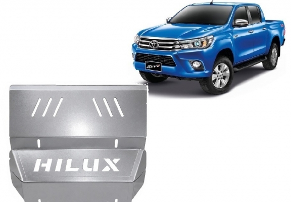 Cache de protection de radiateur Toyota Hilux Revo - Aluminium