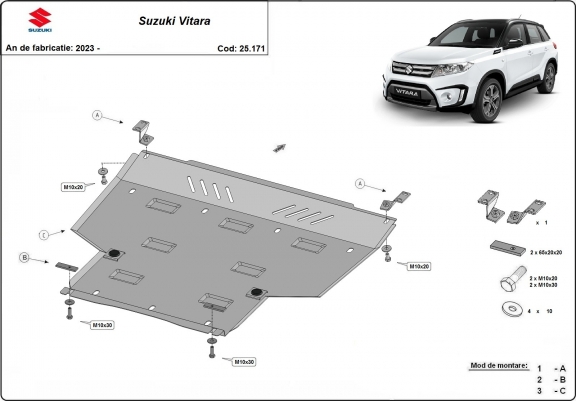 Cache sous moteur Suzuki Vitara - forfait promotionnel