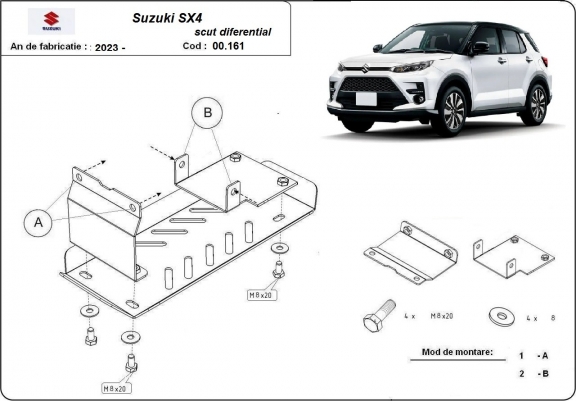 Cache sous moteur Suzuki SX 4 - forfait promotionnel