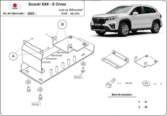 Cache sous moteur Suzuki S-Cross - forfait promotionnel