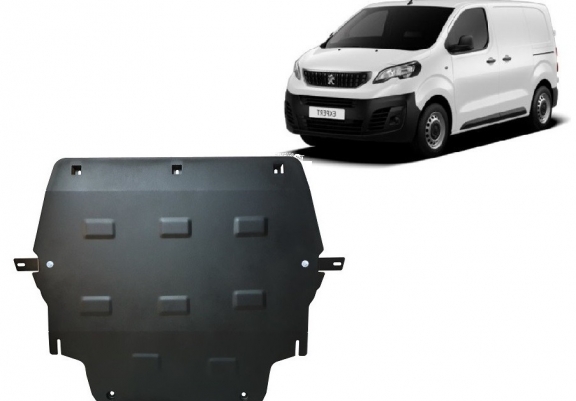 Cache sous moteur et de la boîte de vitesse Peugeot Expert - traverse avec couvercle en plastique
