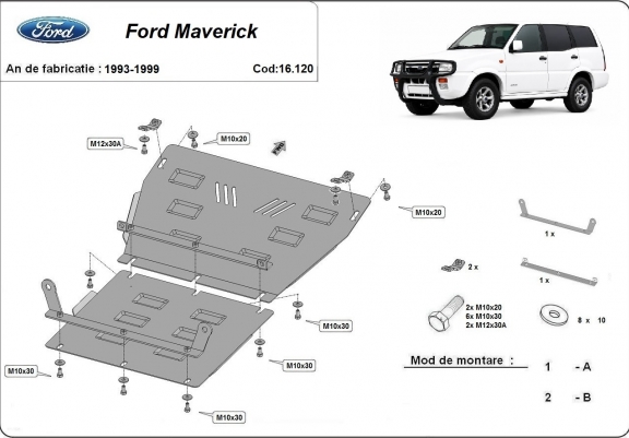 Cache Sous Moteur Ford Maverick