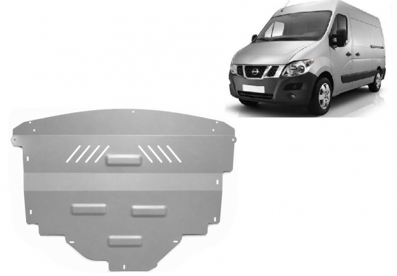 Cache sous moteur et de la boîte de vitesse Nissan NV400 Aluminium