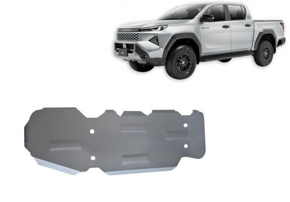 Cache de protection de réservoir Toyota Hilux- Aluminium