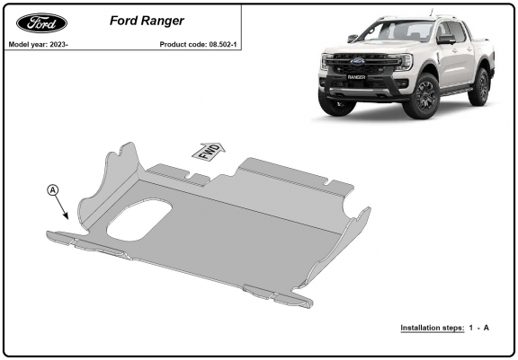Cache Sous Moteur Ford Ranger