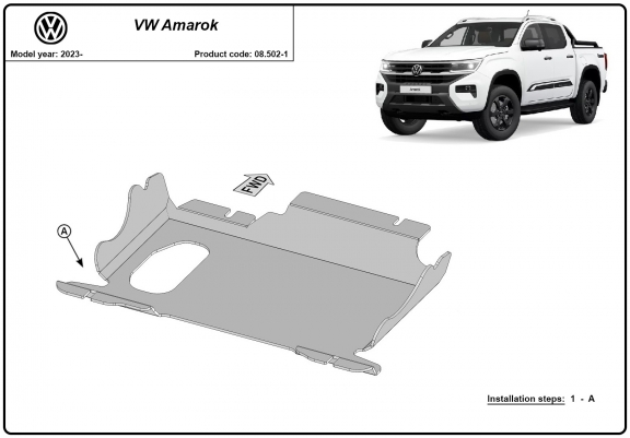 Cache Sous Moteur Volkswagen Amarok 2 