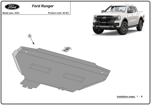 Cache de protection de radiateur Ford Ranger