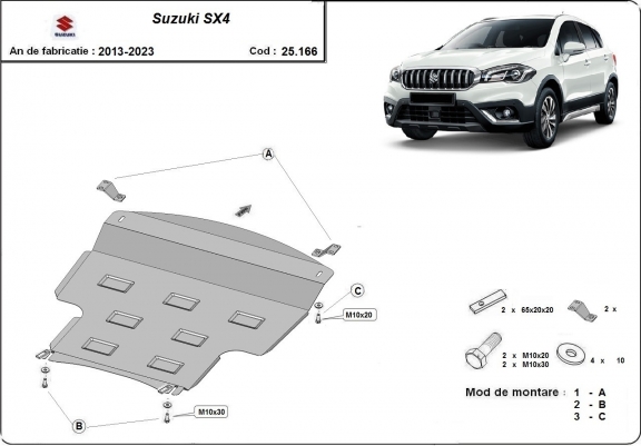 Cache sous moteur et de la boîte de vitesse Suzuki  SX4
