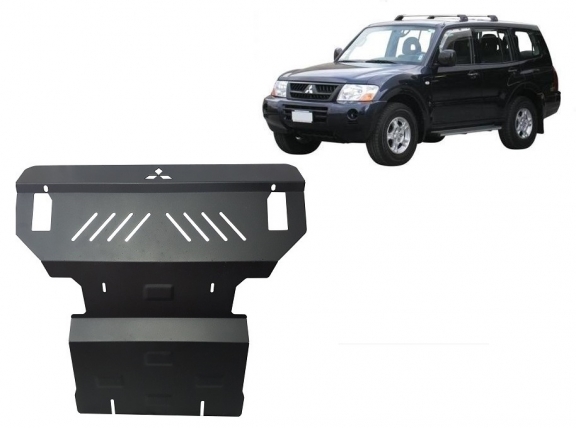Cache sous moteur et de la radiateur Mitsubishi Pajero 3 (V60, V70)