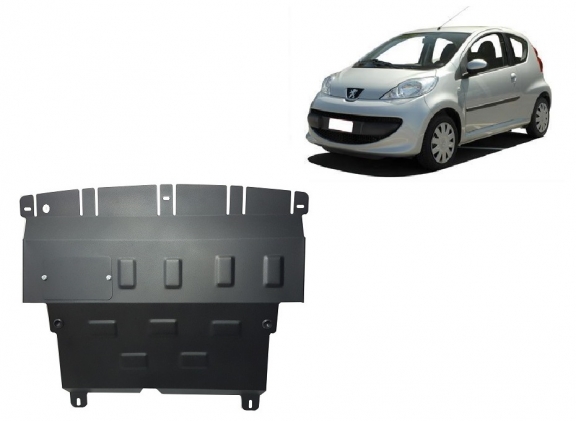 Cache sous moteur et de la boîte de vitesse Peugeot 107