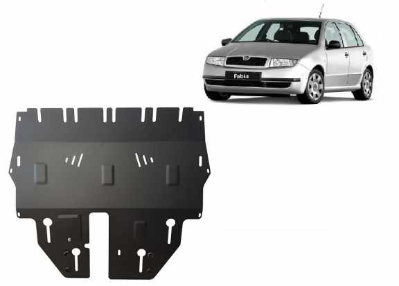 Cache sous moteur et de la boîte de vitesse Skoda Fabia 1