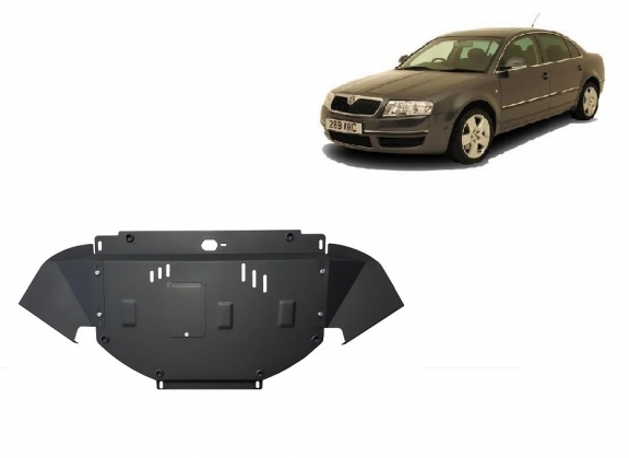 Cache sous moteur et de la radiateur Skoda Superb - 2.5 Tdi, V6