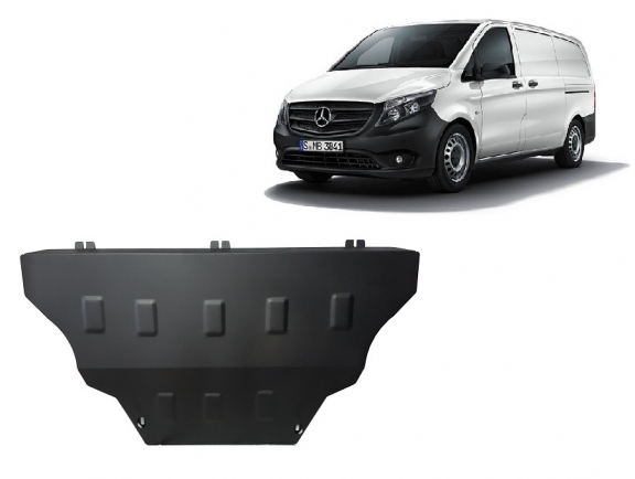 Cache sous moteur et de la boîte de vitesse Mercedes Vito W447 4x2, 1.6 D