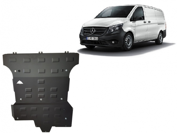 Cache de protection sous moteur et de la boîte de vitesse  Mercedes Vito W447 2.2 D, 4x4