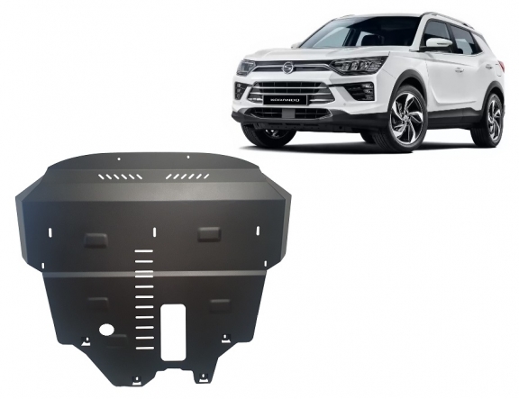Cache sous moteur et de la radiateur SsangYong Korando