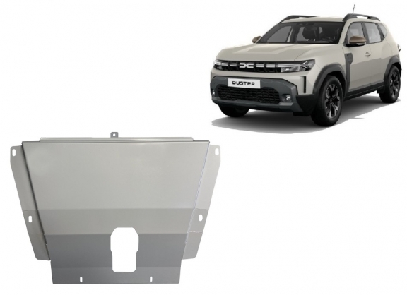 Cache sous moteur et de la boîte de vitesse en aluminium Dacia Duster 4x2 +4x4