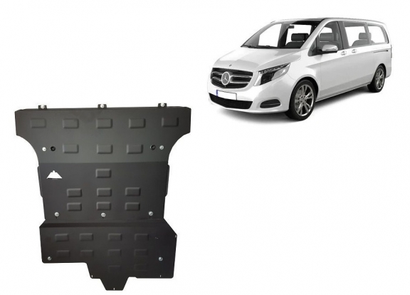Cache de protection sous moteur et de la boîte de vitesse  Mercedes Vito W447 2.2 D, 4x4
