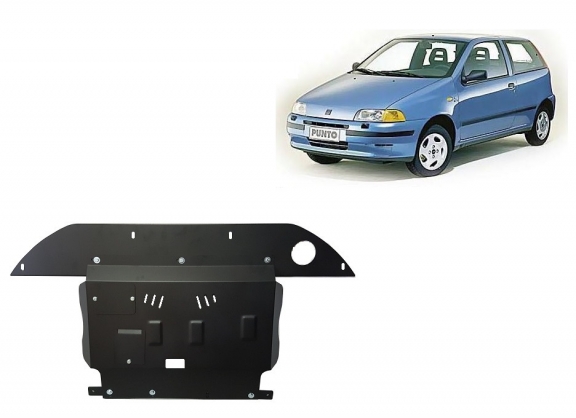 Cache sous moteur et de la boîte de vitesse Fiat Punto