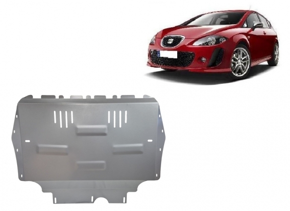 Cache sous moteur et de la boîte de vitesse en aluminium Seat Leon Mk2