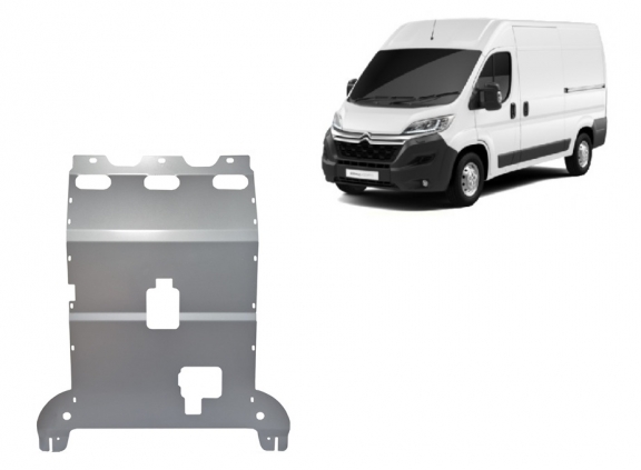 Cache sous moteur et de la boîte de vitesse en aluminium Citroen Jumper