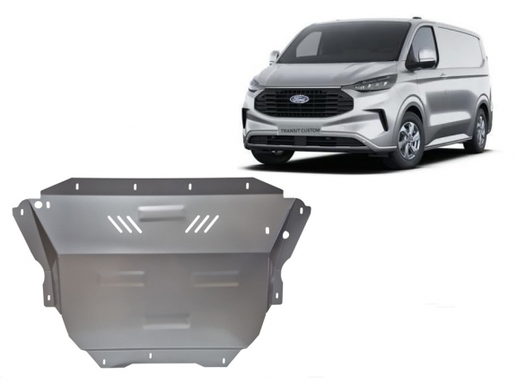 Cache sous moteur et de la boîte de vitesse en aluminium Ford Transit Custom