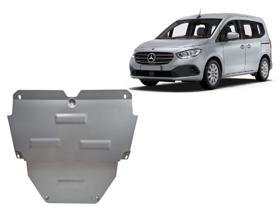 Cache sous moteur et de la boîte de vitesse en aluminium Mercedes EQT