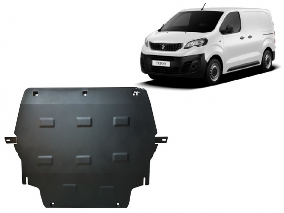 Cache sous moteur et de la boîte de vitesse Peugeot Expert - traverse avec couvercle en plastique