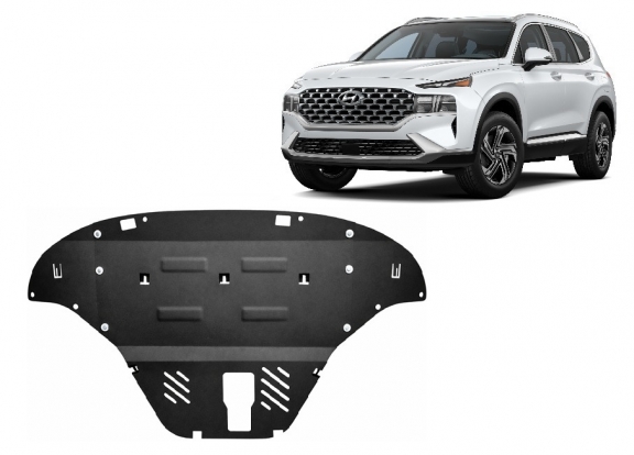 Cache sous moteur et de la boîte de vitesse Hyundai Santa Fe
