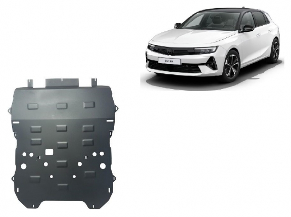Cache sous moteur et de la boîte de vitesse Opel Astra L