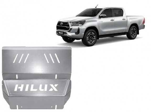 Cache de protection de radiateur Toyota Hilux Invincible - Aluminium