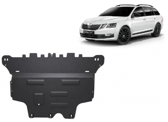 Cache sous moteur et de la boîte de vitesse Skoda Octavia 3