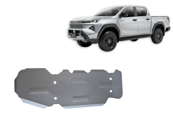 Cache de protection de réservoir Toyota Hilux- Aluminium