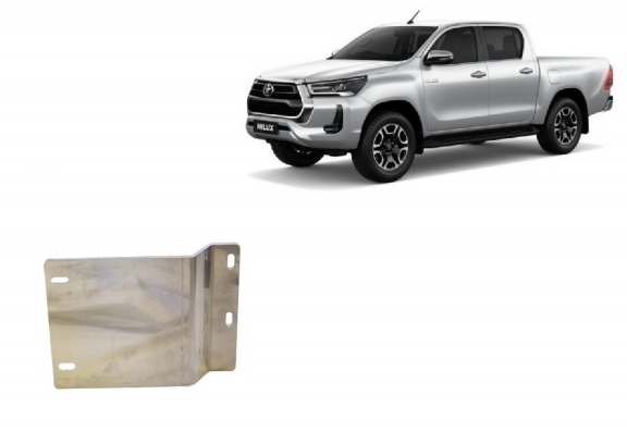 Cache de protection capteurs DPF Toyota Hilux - Aluminium