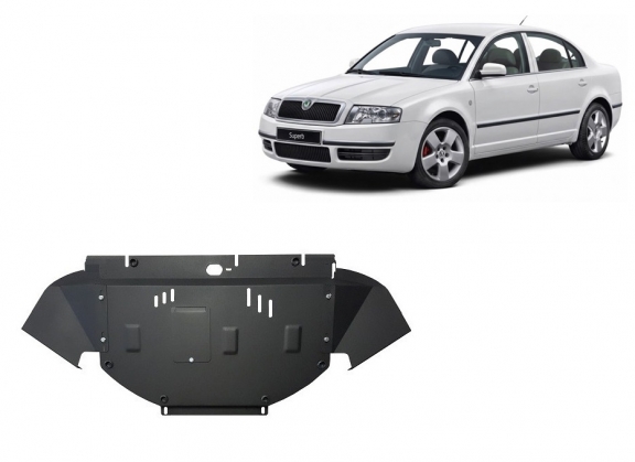 Cache sous moteur et de la radiateur Skoda Superb - 2.5 Tdi, V6
