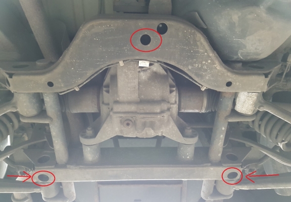 Cache de protection du différentiel - RWD Mercedes ML W163