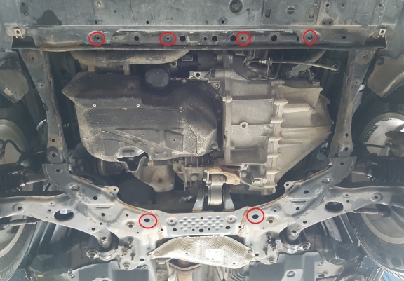Cache sous moteur et de la boîte de vitesse Mazda 6