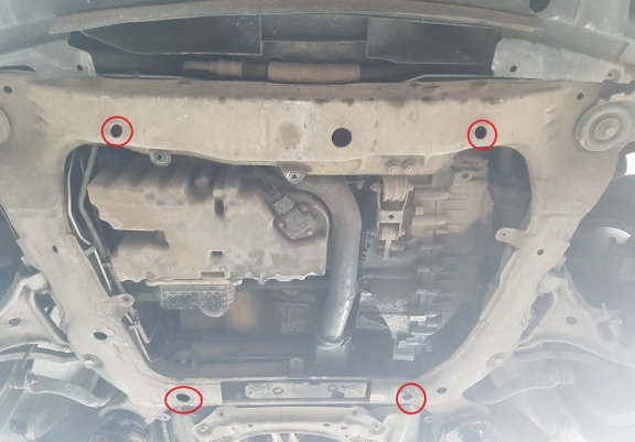 Cache sous moteur et de la boîte de vitesse Volvo V70