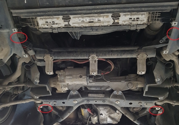 Cache sous moteur et de la radiateur BMW Seria 1  F20/F21