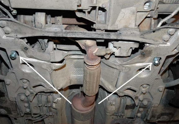 Cache sous moteur et de la boîte de vitesse citroen C5